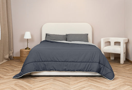 Tweekleurig dekbed zonder overtrek