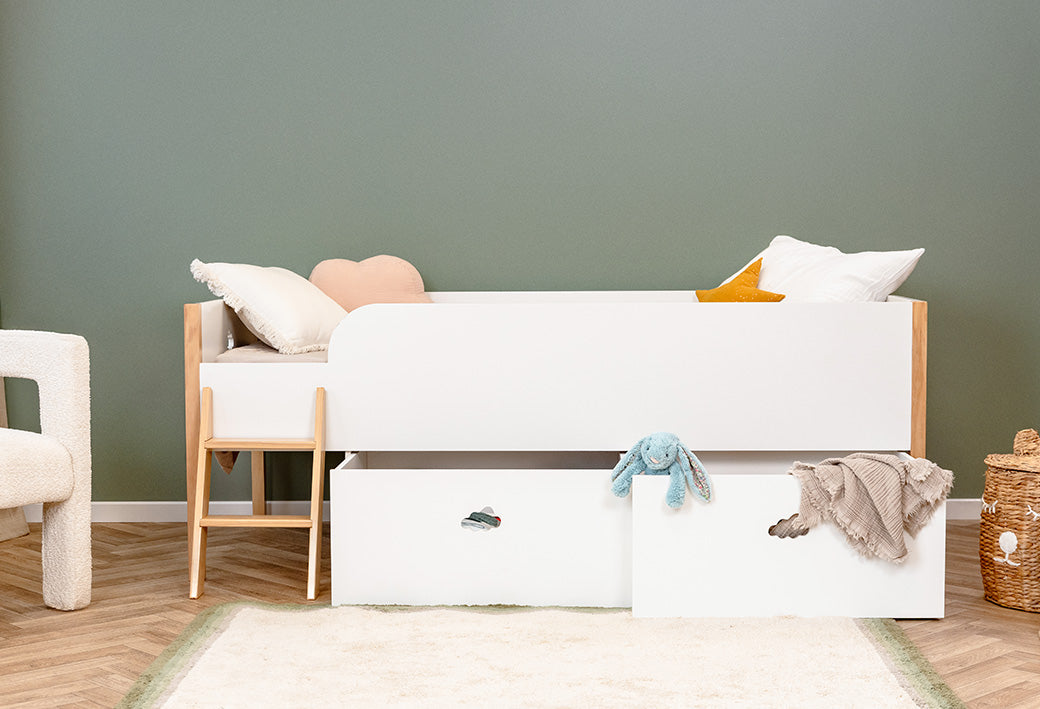 Kinderbed met opbergruimte