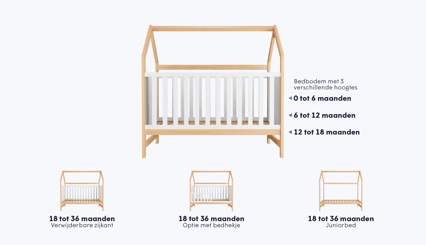 Met bedhekje, Zonder lade