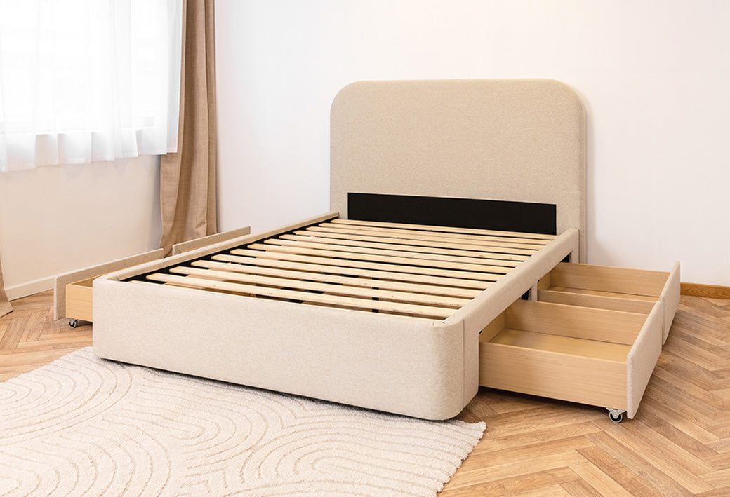 4 lades aan de zijkanten