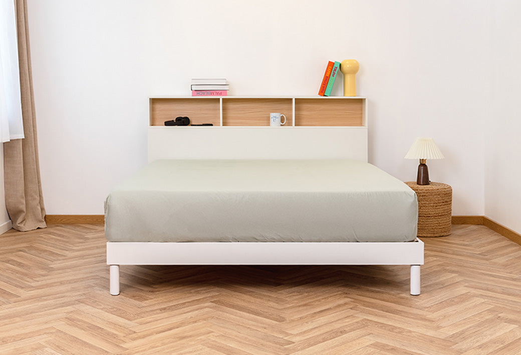 Hoofdeinde met opbergruimte