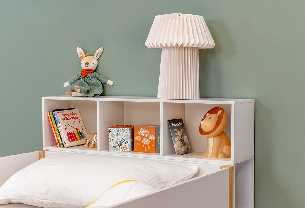 Hoofdeinde met opbergruimte