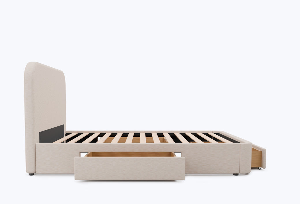 2 lades aan de zijkant + 1 grote lade aan de voorkant