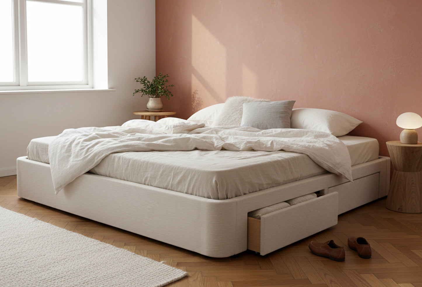 4 lades aan de zijkanten