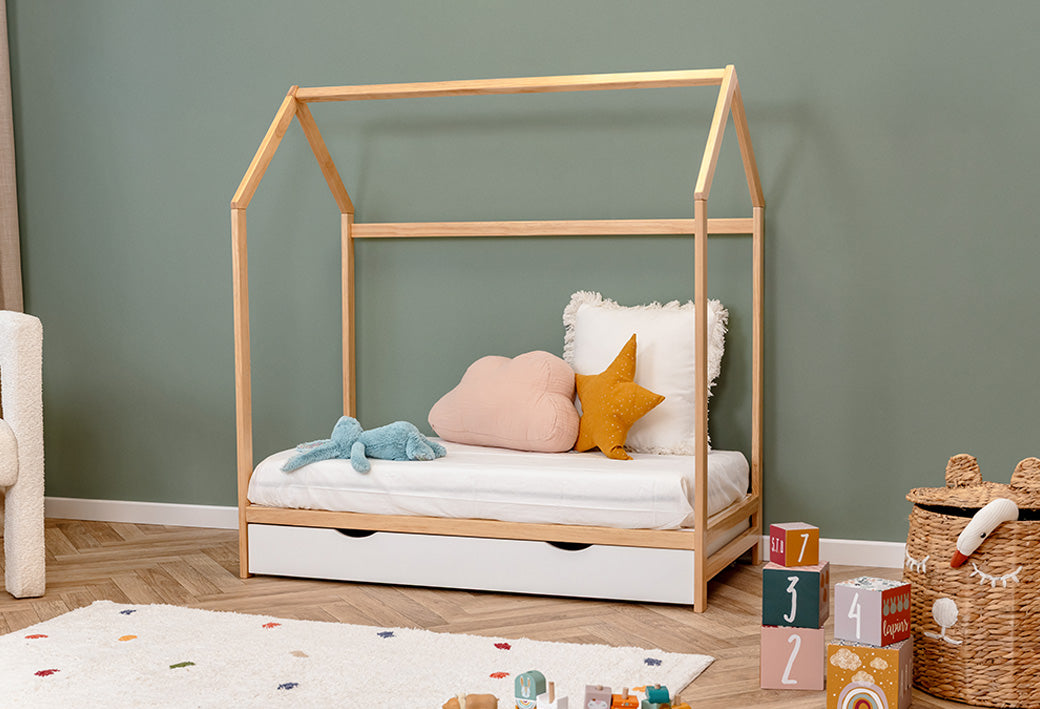 Met bedhekje, Met lade