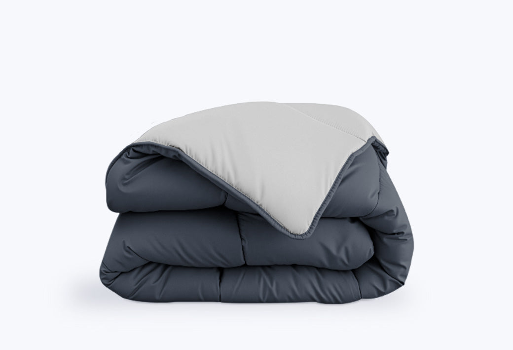 Tweekleurig dekbed zonder overtrek