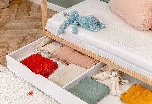 Met bedhekje, Met lade