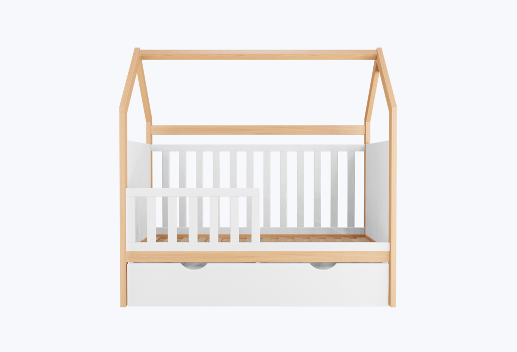 Met bedhekje, Met lade